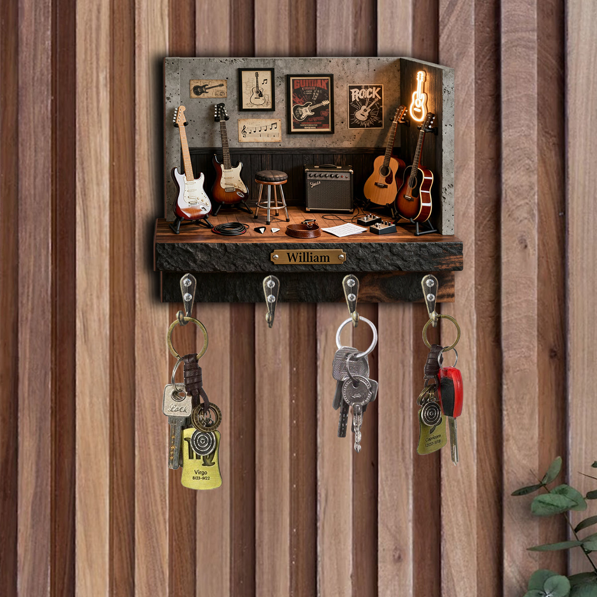 Guitarist - Personalized Guitar Custom Shaped Hanging Rack