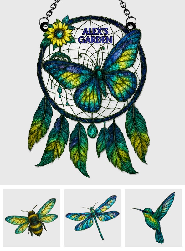 Garden Theme Decor For Dreamers - Personalized Gardening Window Hanging Suncatcher Ornament