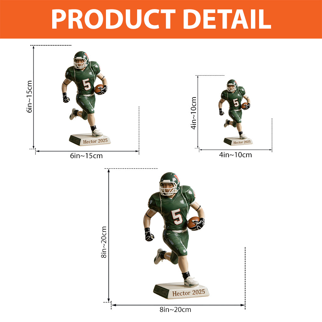 Custom From Any Photo - Personalized Football Custom Shaped Acrylic Plaque