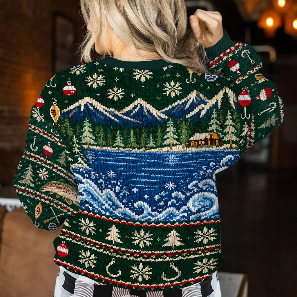 Riding On Fish Life - Personalized Fishing Ugly Sweater