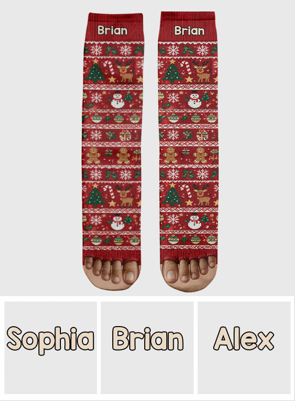Funny Christmas Gift - Personalized Christmas Socks