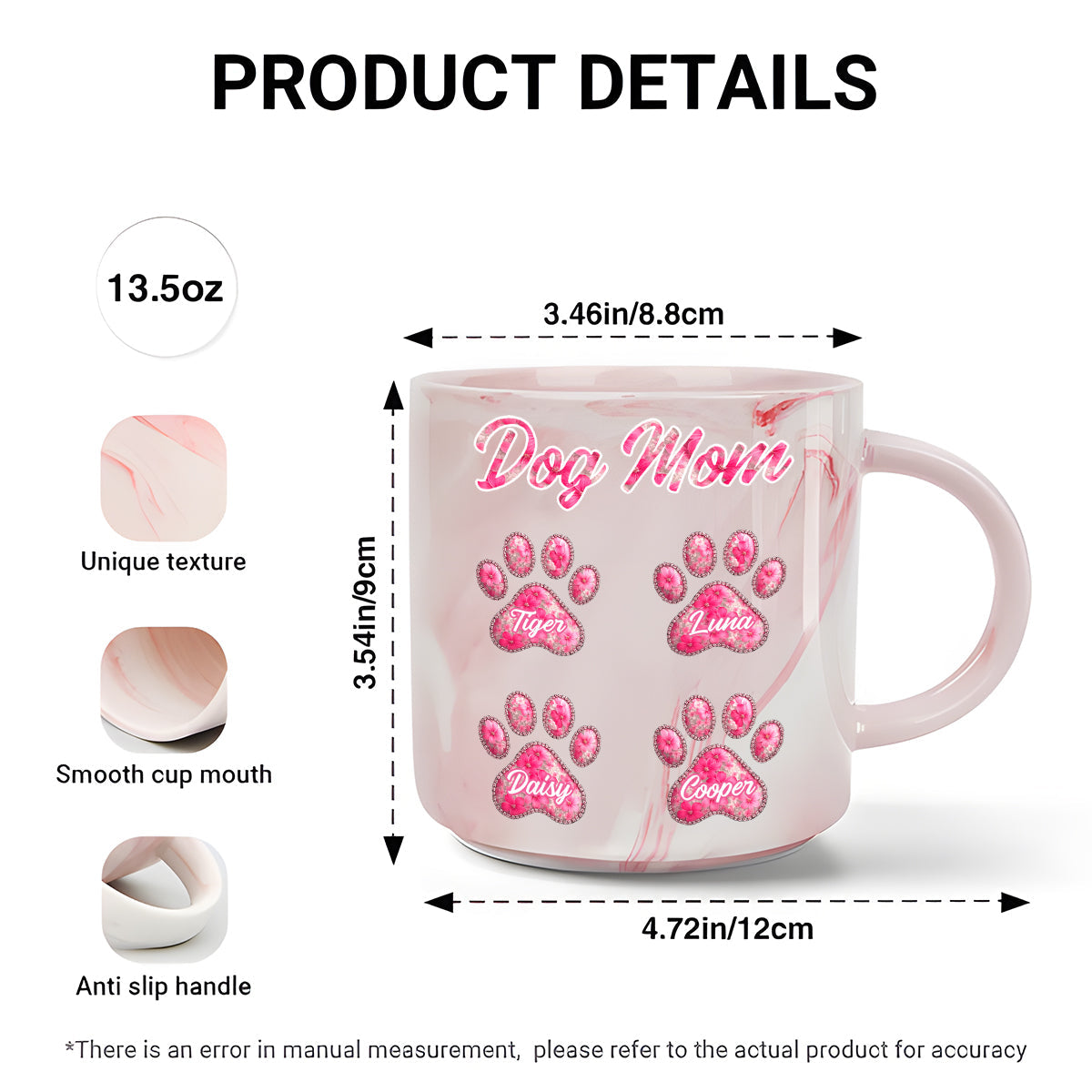 Dog Lover - Personalized Dog Marble Mug