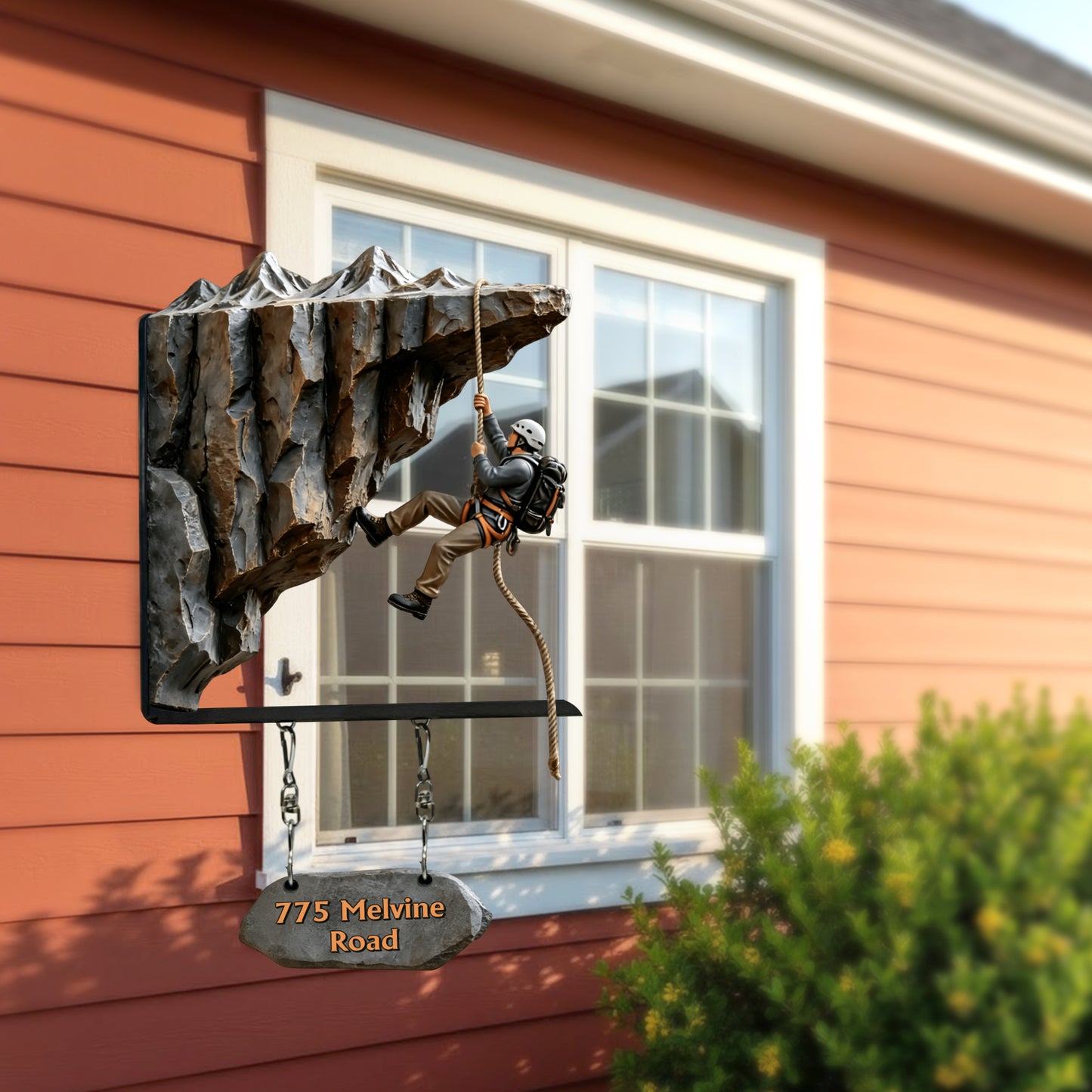 Mountain Climbing Adventure - Personalized Rock Climbing Wooden Wall Mount Sign