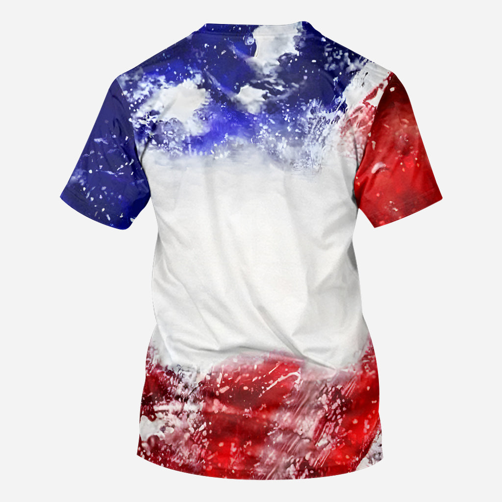 July 4th Highland Cow - Personalized Highland Cow All Over Shirt