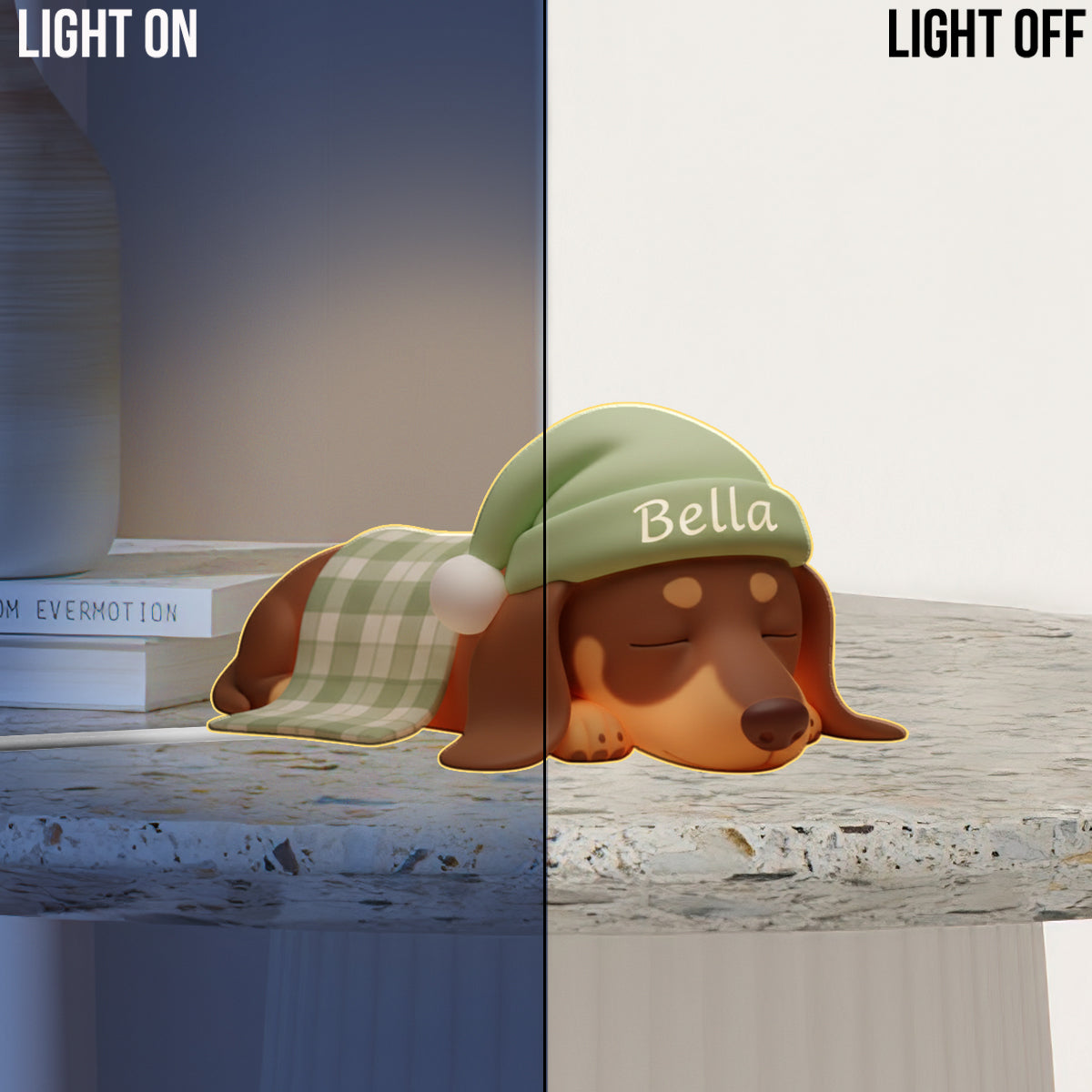 Custom From Any Photos - Personalized Dog Acrylic LED Night Light