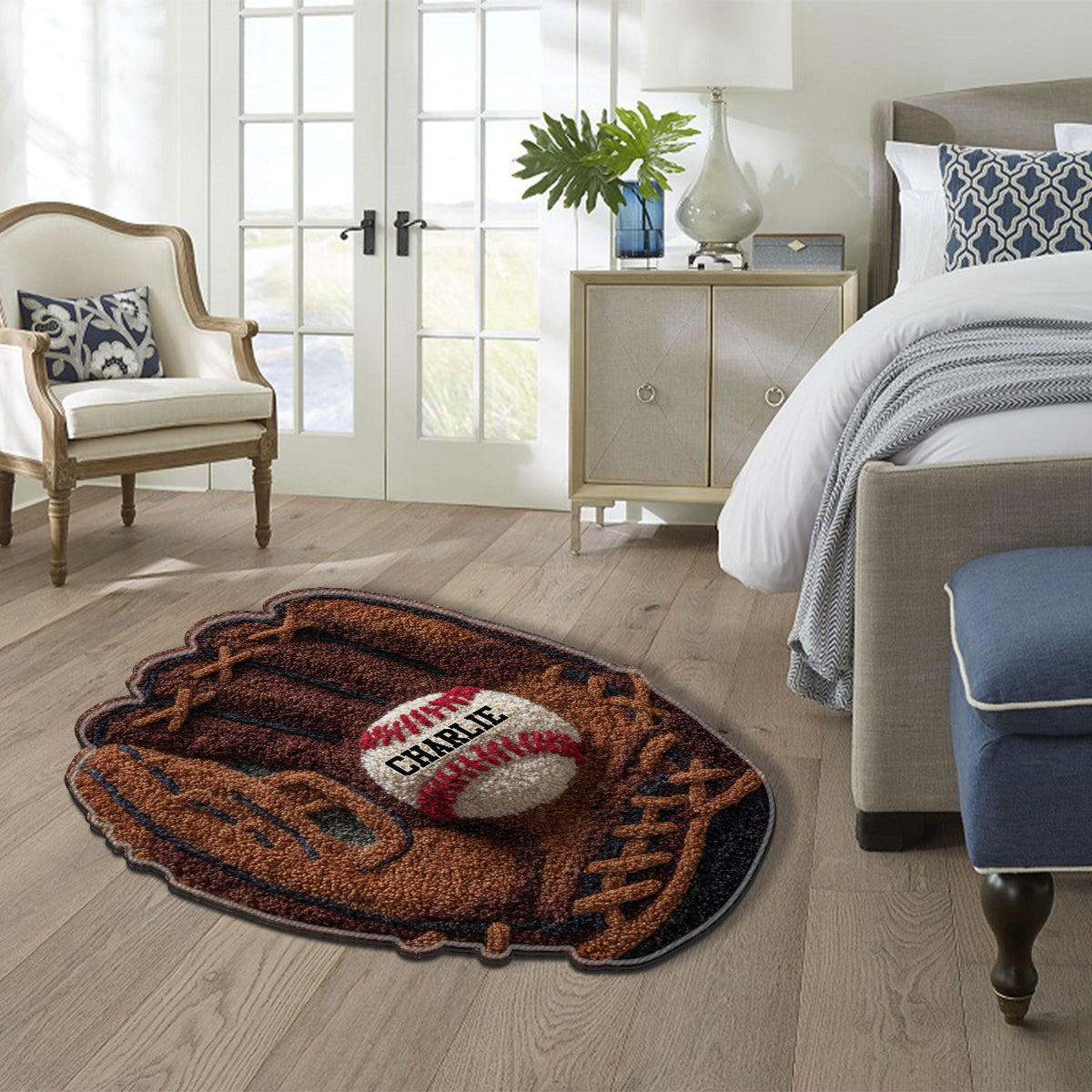 Gameday - Personalized Baseball Non-Slip Tufted Rug