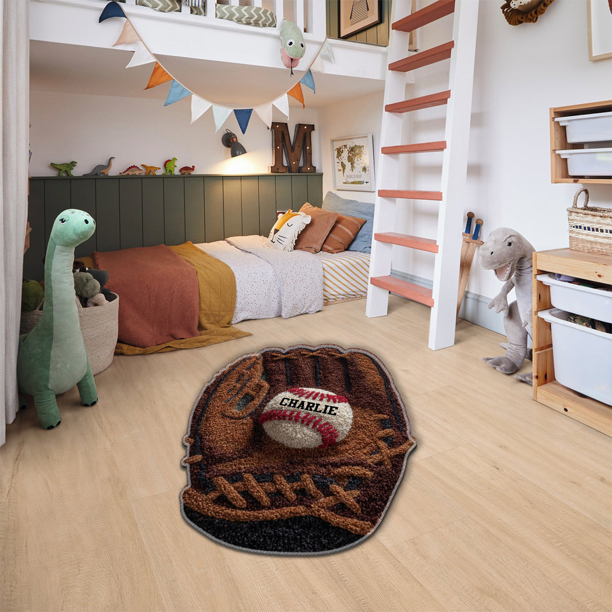 Gameday - Personalized Baseball Non-Slip Tufted Rug