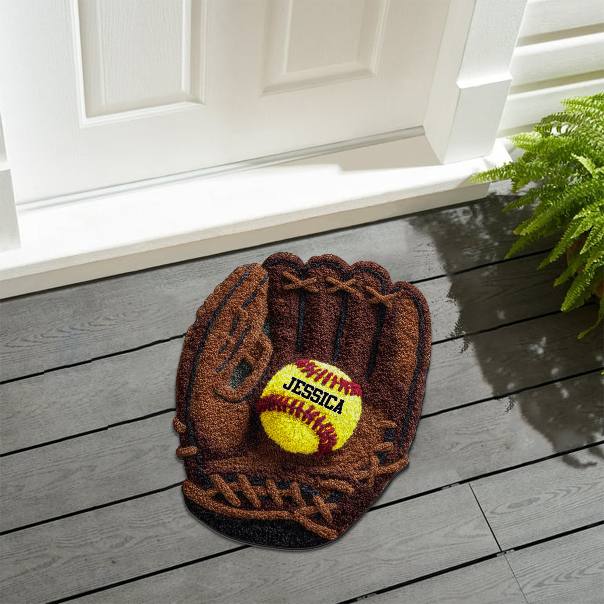 Softball Lover - Personalized Softball Non-Slip Tufted Rug