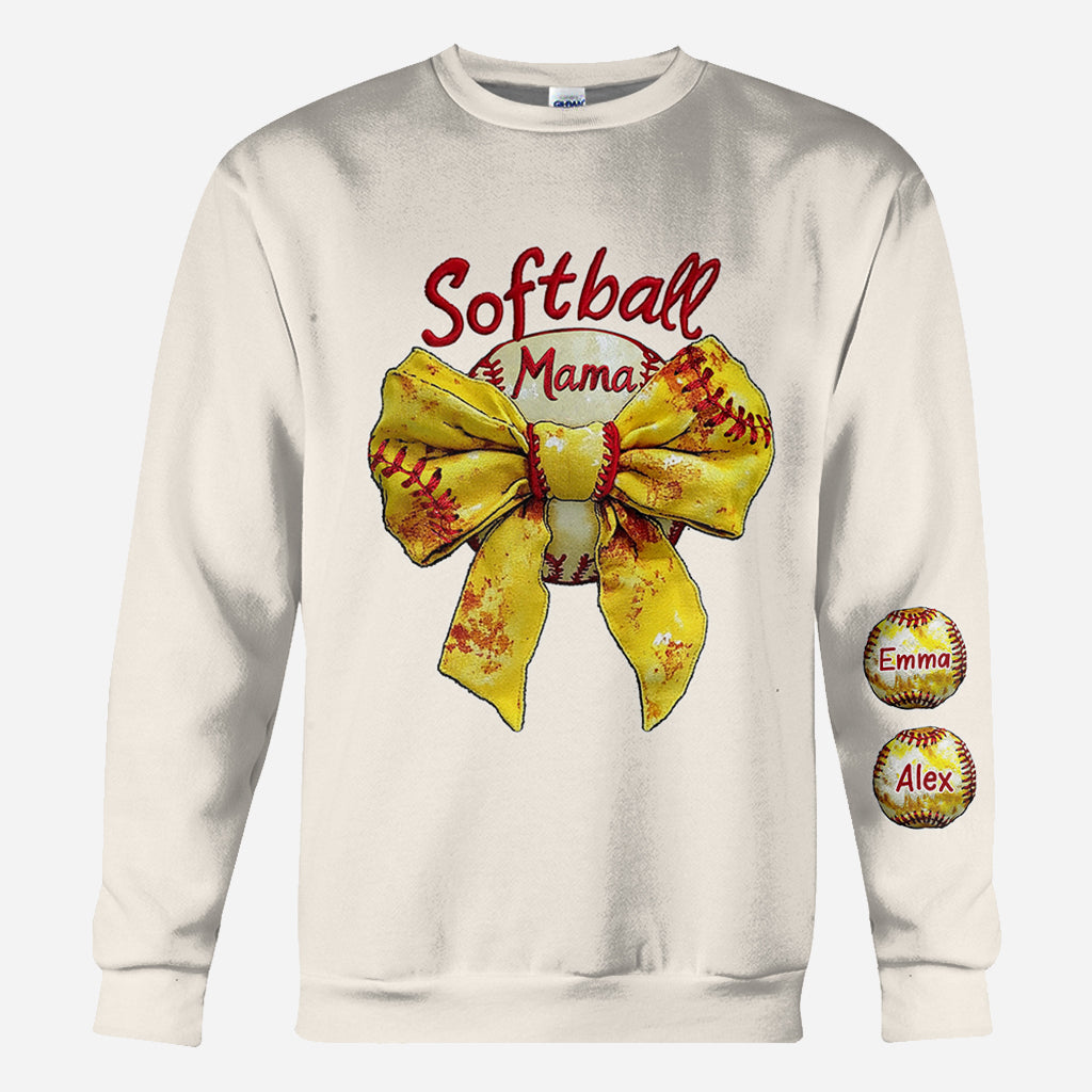 Softball Mama - Personalized Softball All Over Shirt