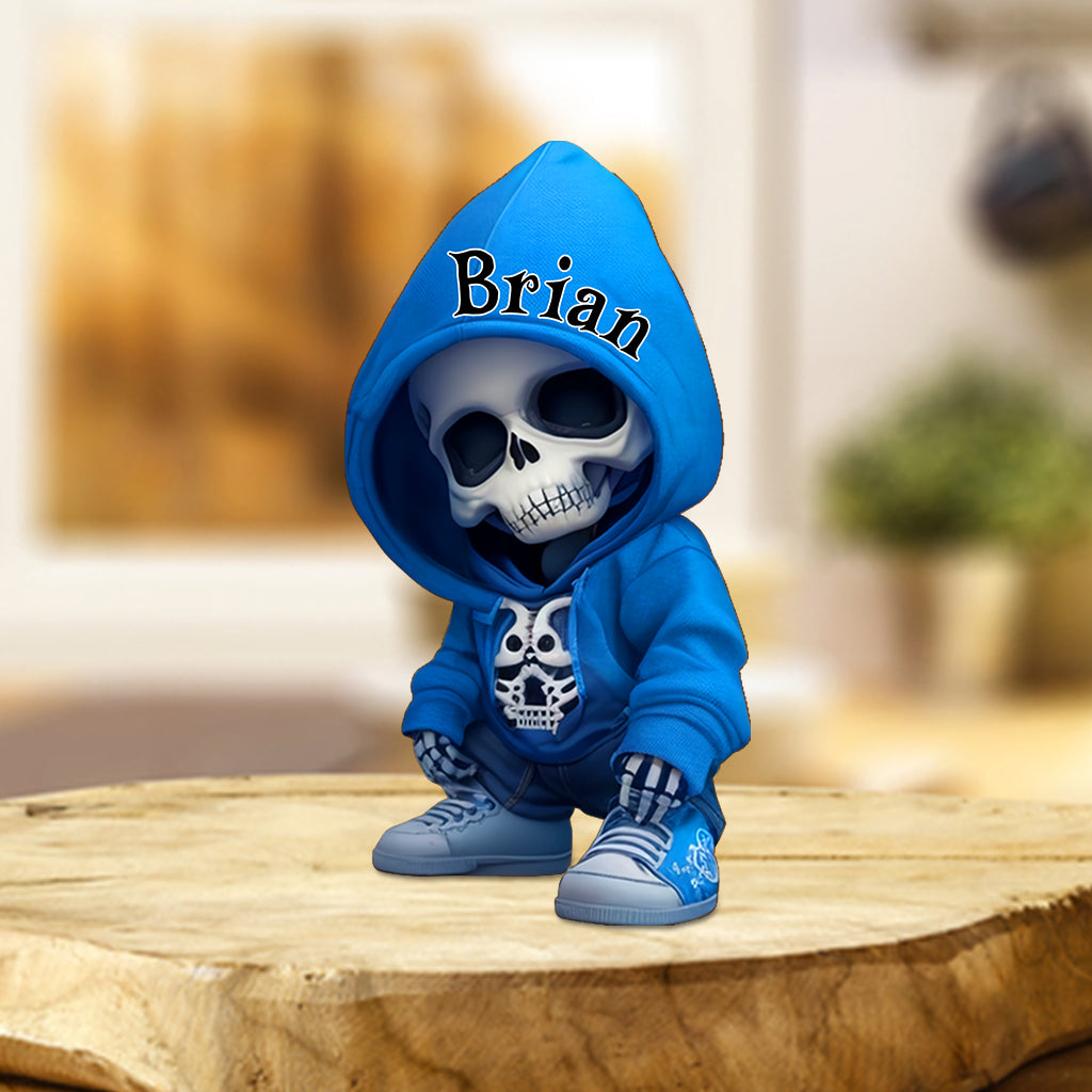 Cool Skull - Personalized Skull Custom Shaped Acrylic Plaque