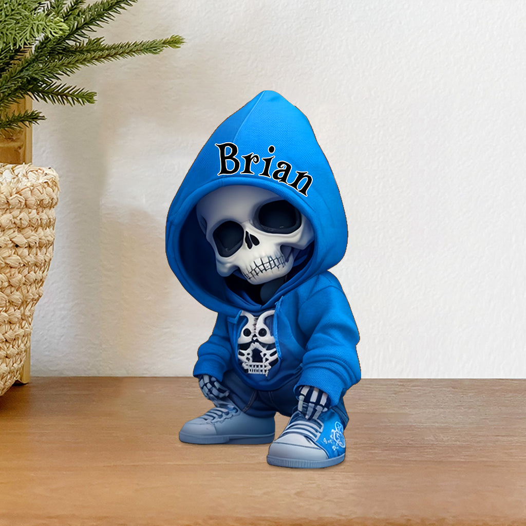 Cool Skull - Personalized Skull Custom Shaped Acrylic Plaque