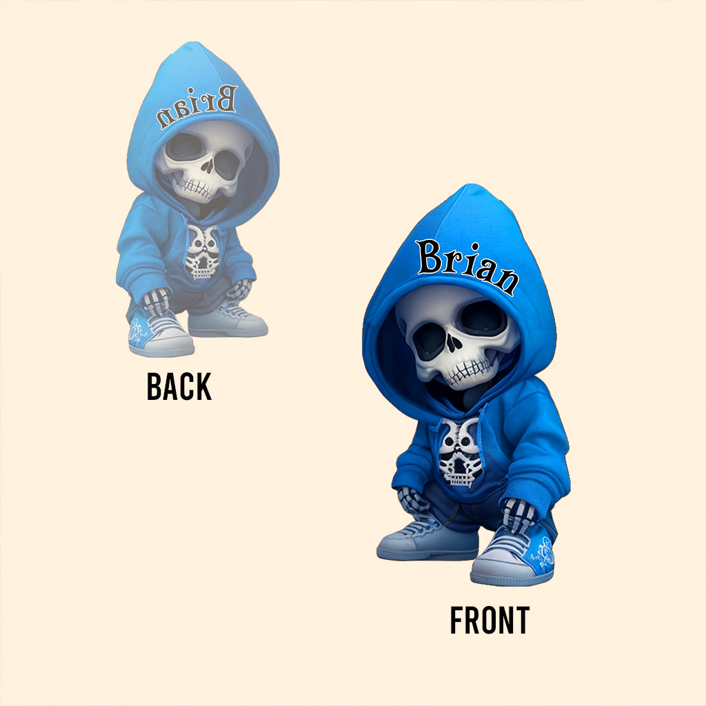 Cool Skull - Personalized Skull Custom Shaped Acrylic Plaque