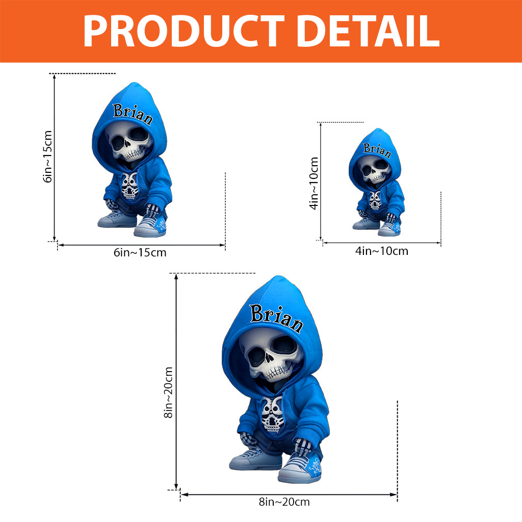 Cool Skull - Personalized Skull Custom Shaped Acrylic Plaque