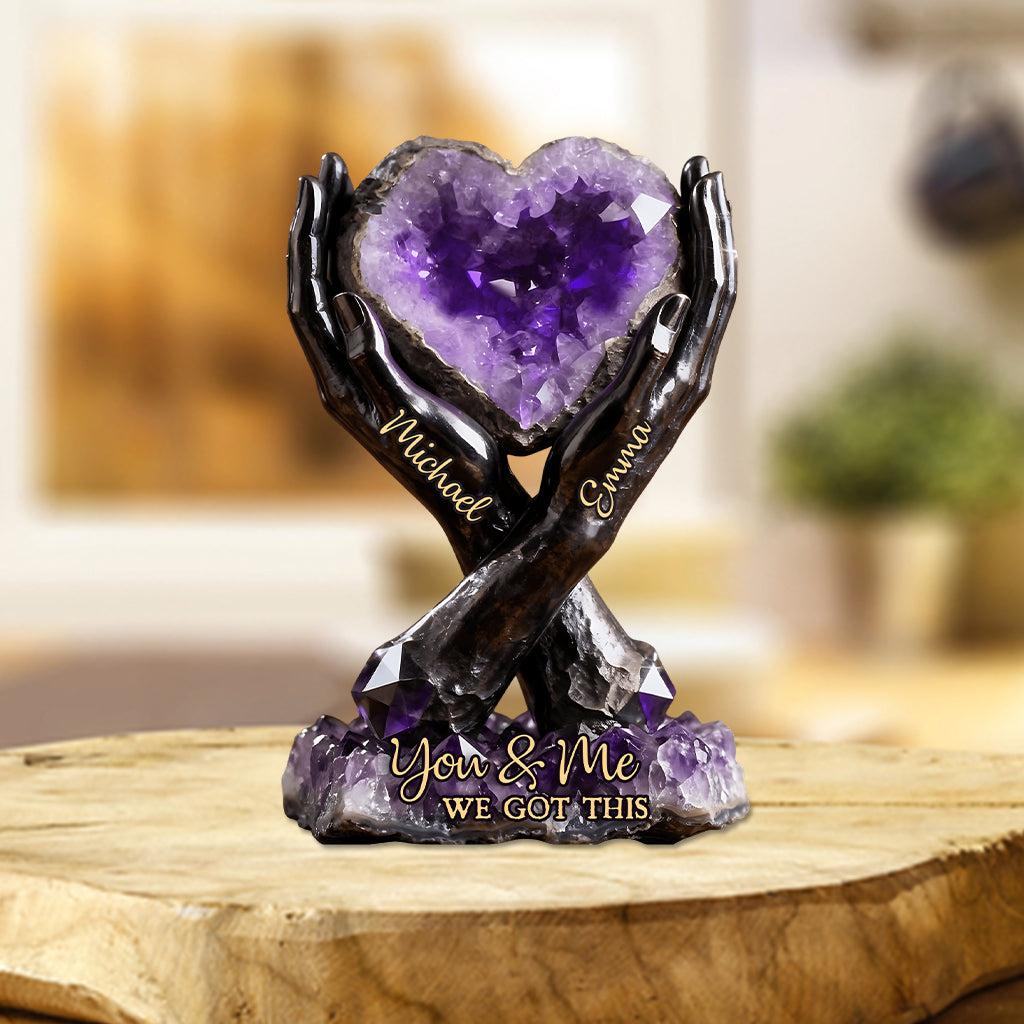 You & Me We Got This - Personalized Couple Custom Shaped Acrylic Plaque