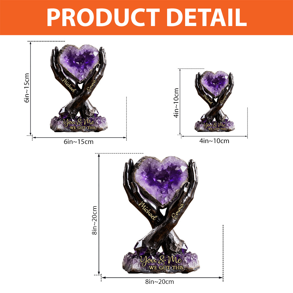 You & Me We Got This - Personalized Couple Custom Shaped Acrylic Plaque