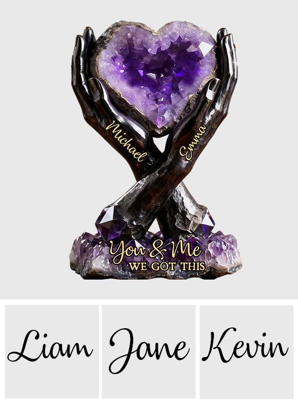 You & Me We Got This - Personalized Couple Custom Shaped Acrylic Plaque