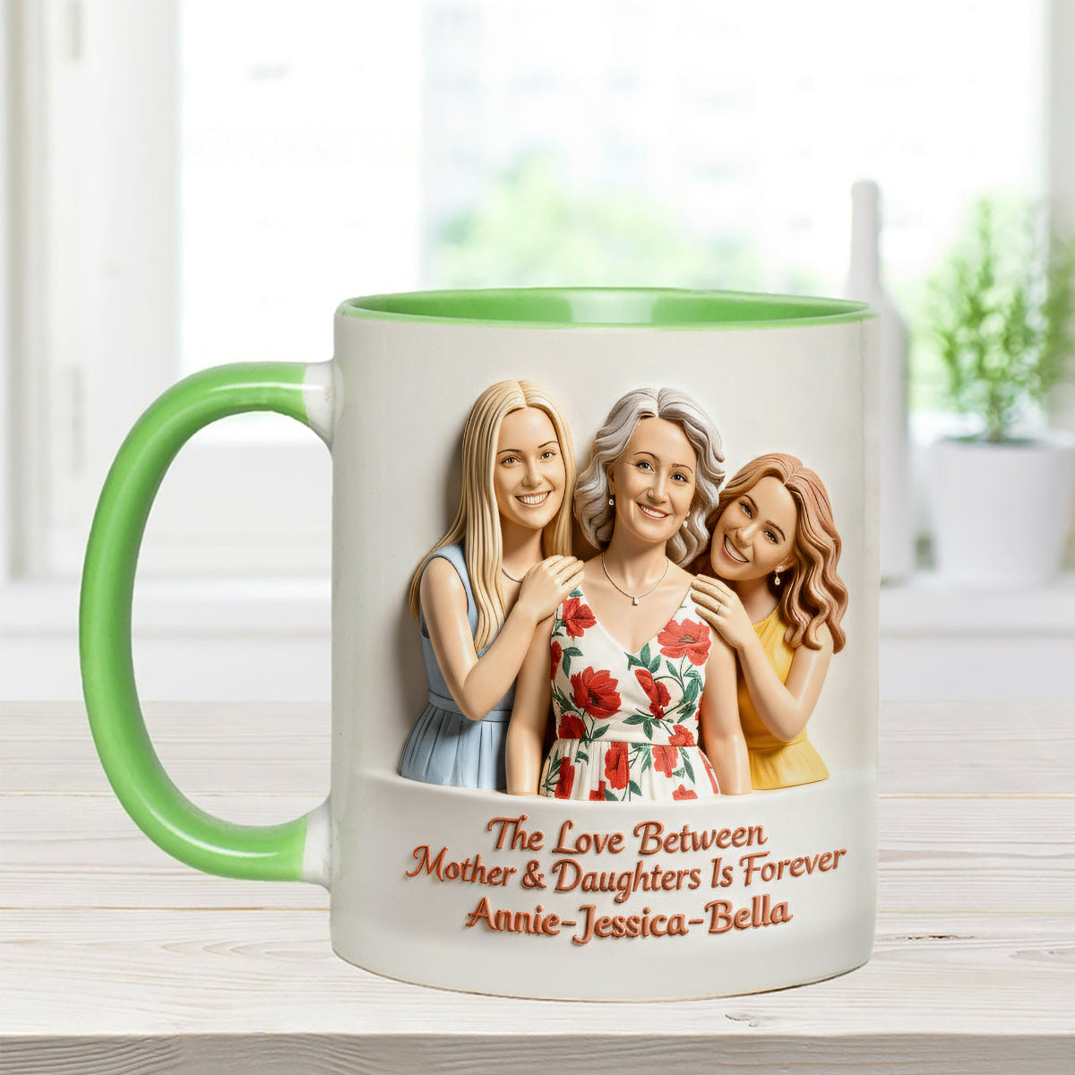 Perfect Gift for Mom - Personalized Mother Set Accent Mug with Acrylic Stirrers