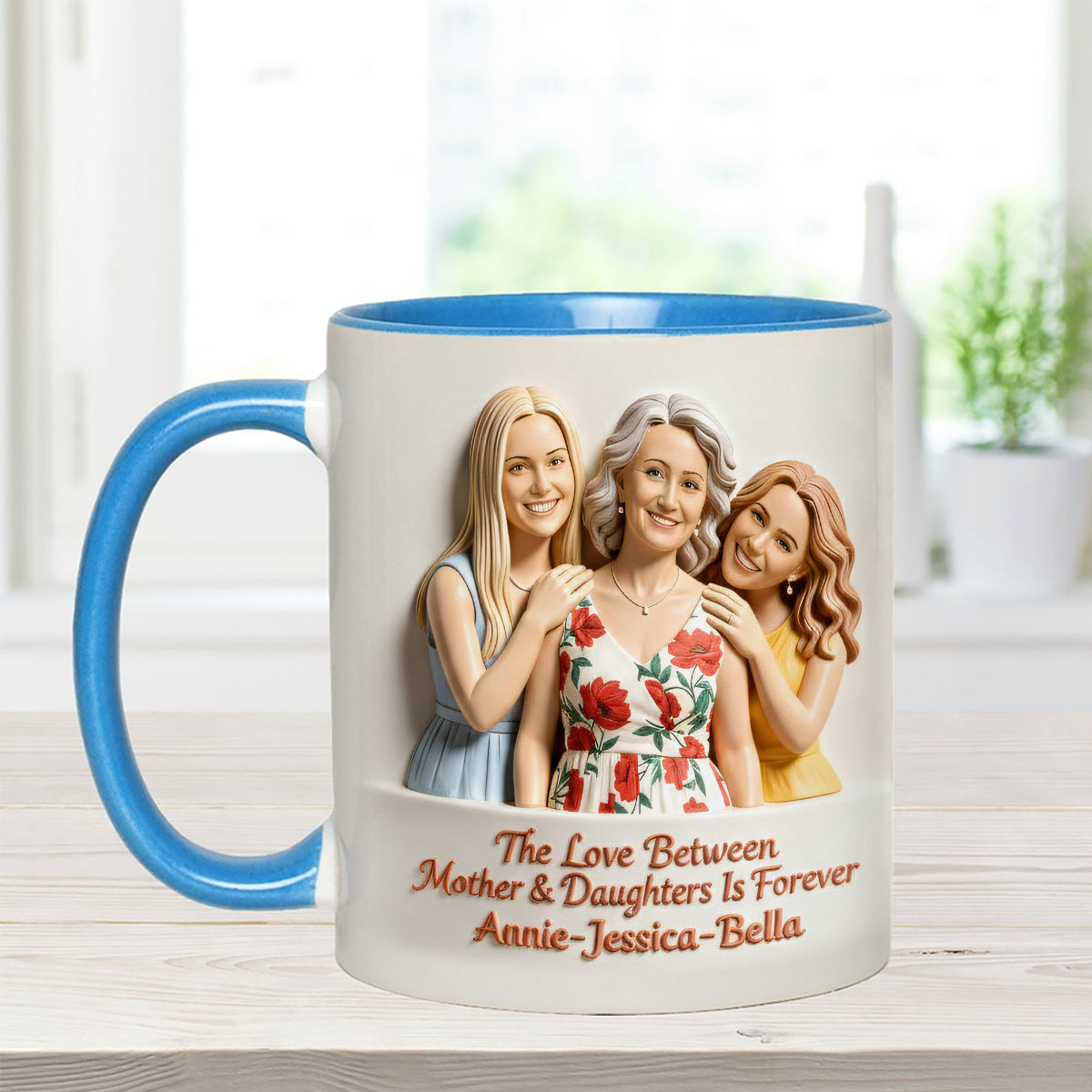 Perfect Gift for Mom - Personalized Mother Set Accent Mug with Acrylic Stirrers