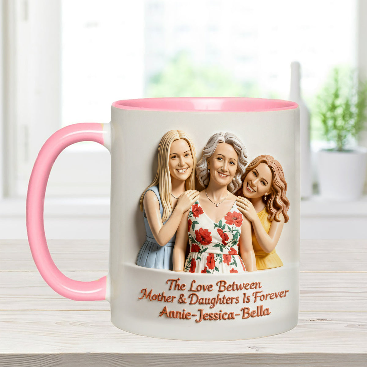 Perfect Gift for Mom - Personalized Mother Set Accent Mug with Acrylic Stirrers