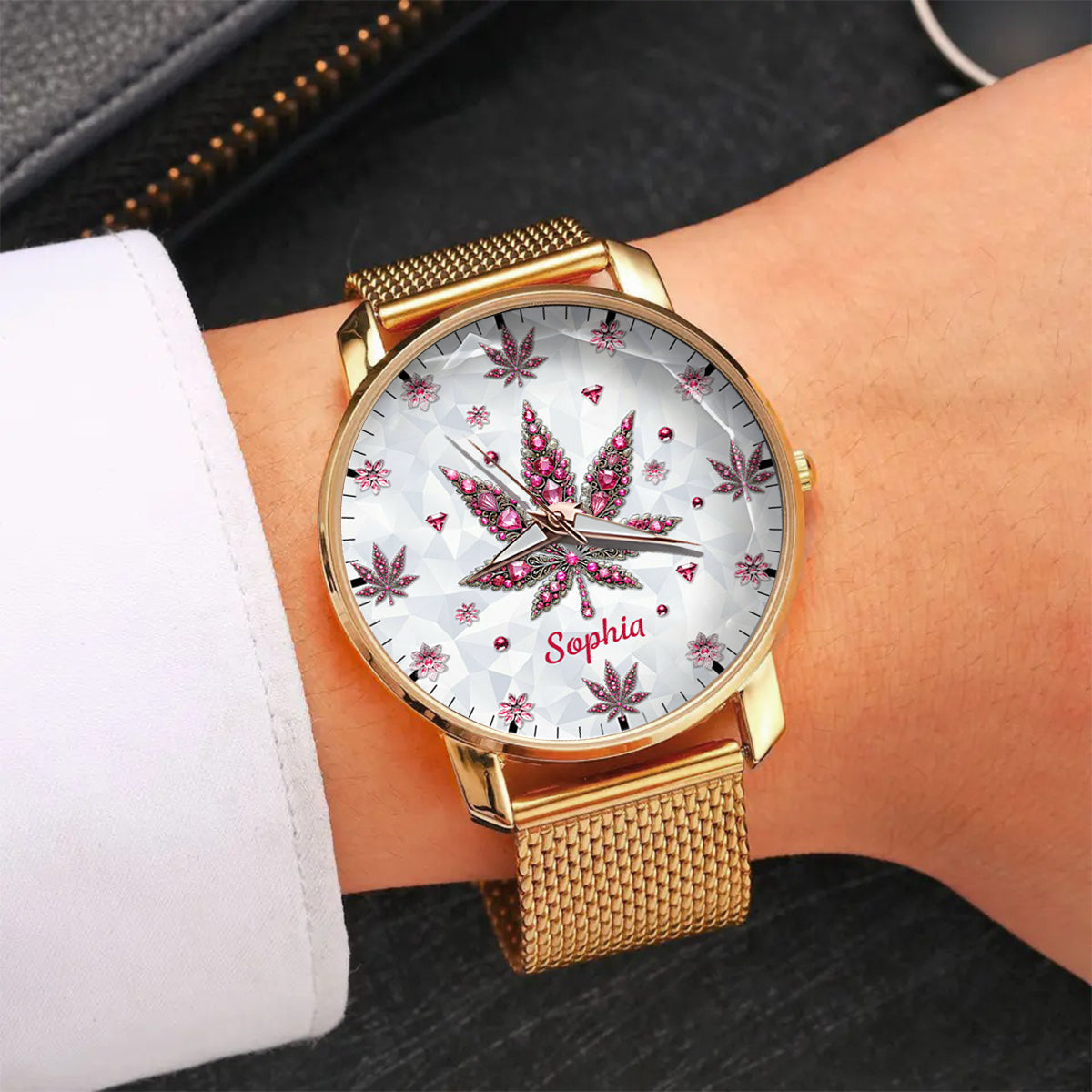 Stunning Leaf - Personalized Weed Women Hand Watch