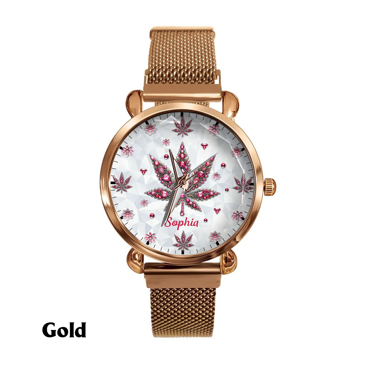 Stunning Leaf - Personalized Weed Women Hand Watch