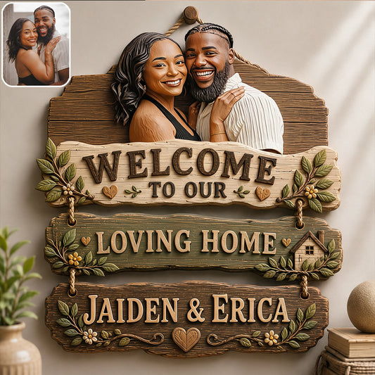 Welcome To Our Home - Personalized Family Pallet Wood Sign
