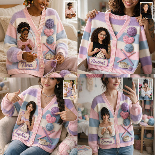 Love Crocheting - Personalized Crocheting Cardigan Sweater