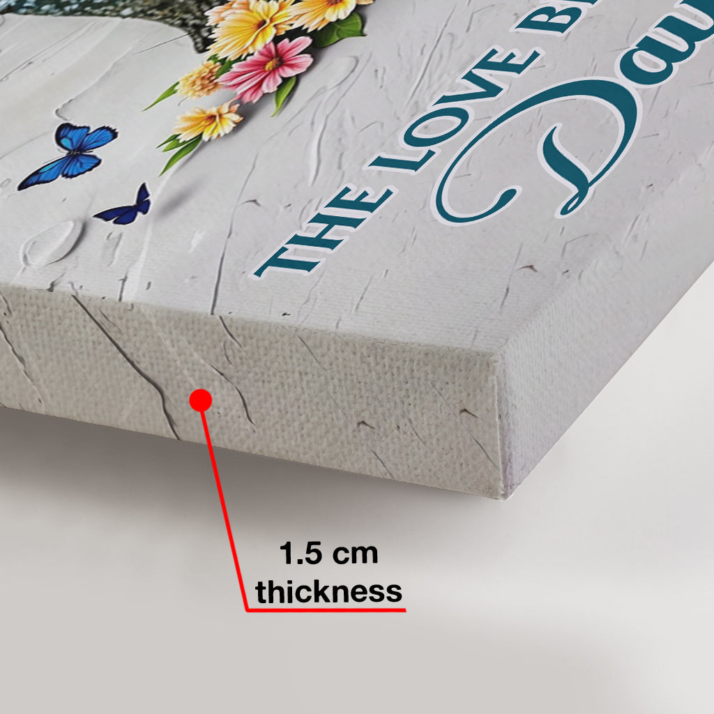 Mother And Daughter Forever Linked Together - Personalized Mother Canvas And Poster