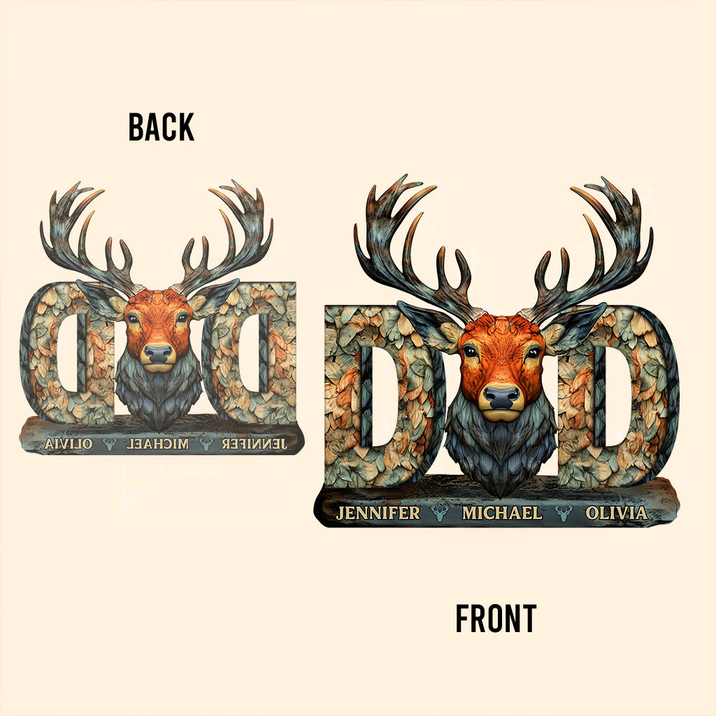 Hunting Dad - Personalized Hunting Custom Shaped Acrylic Plaque