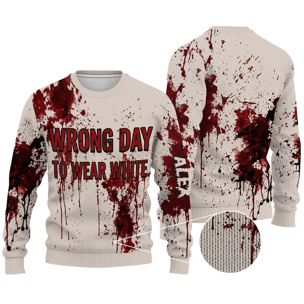 Look Bad Feel Great - Personalized Horror Character Ugly Sweater