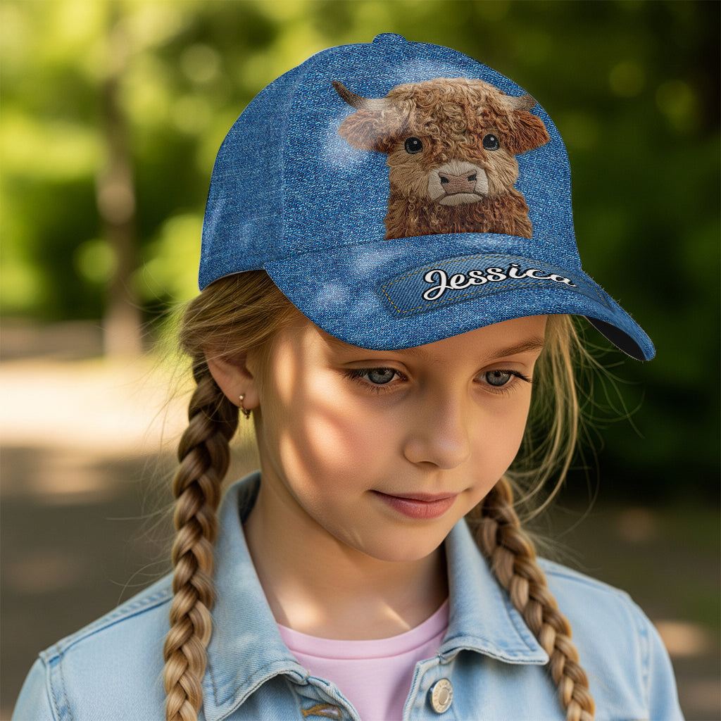 Cute Highland Cow - Personalized Highland Cow Classic Cap