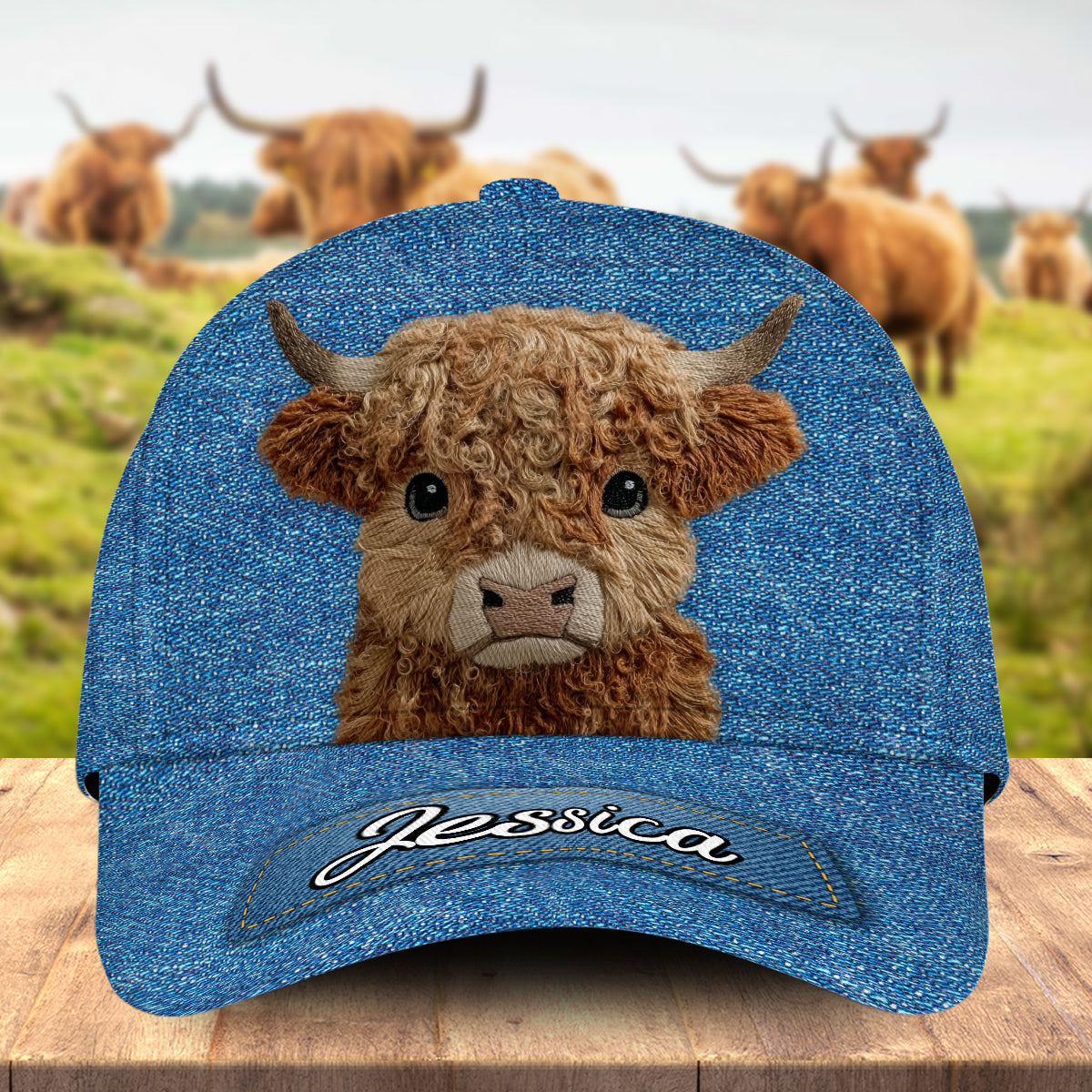 Cute Highland Cow - Personalized Highland Cow Classic Cap