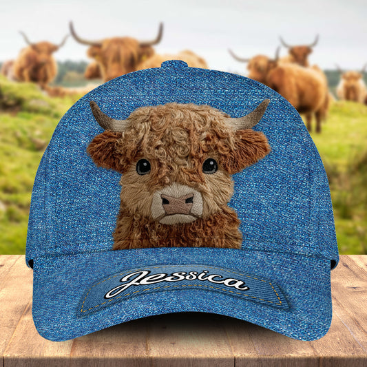 Cute Highland Cow - Personalized Highland Cow Classic Cap