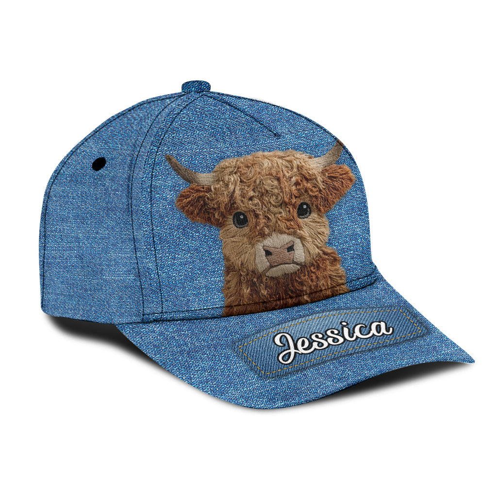 Cute Highland Cow - Personalized Highland Cow Classic Cap