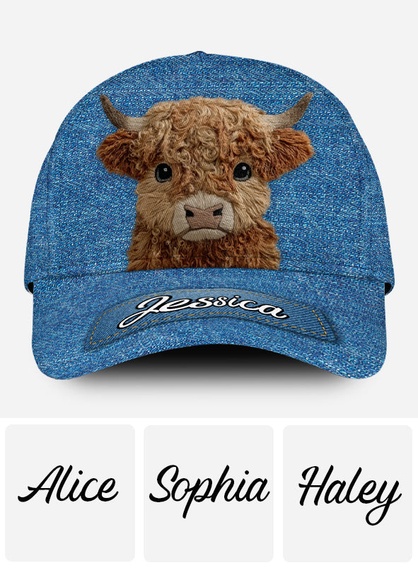 Cute Highland Cow - Personalized Highland Cow Classic Cap