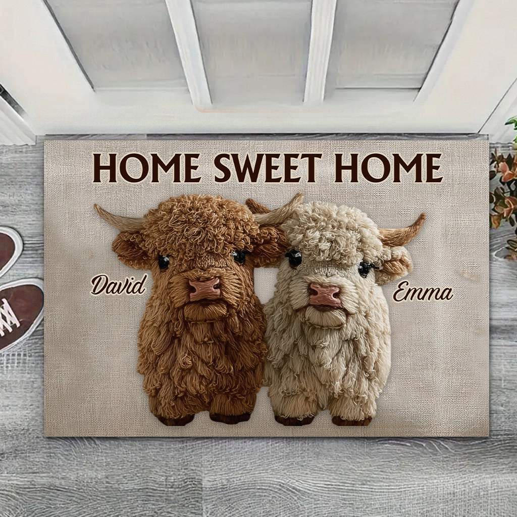 You & Me Sweet Home - Personalized Couple Doormat