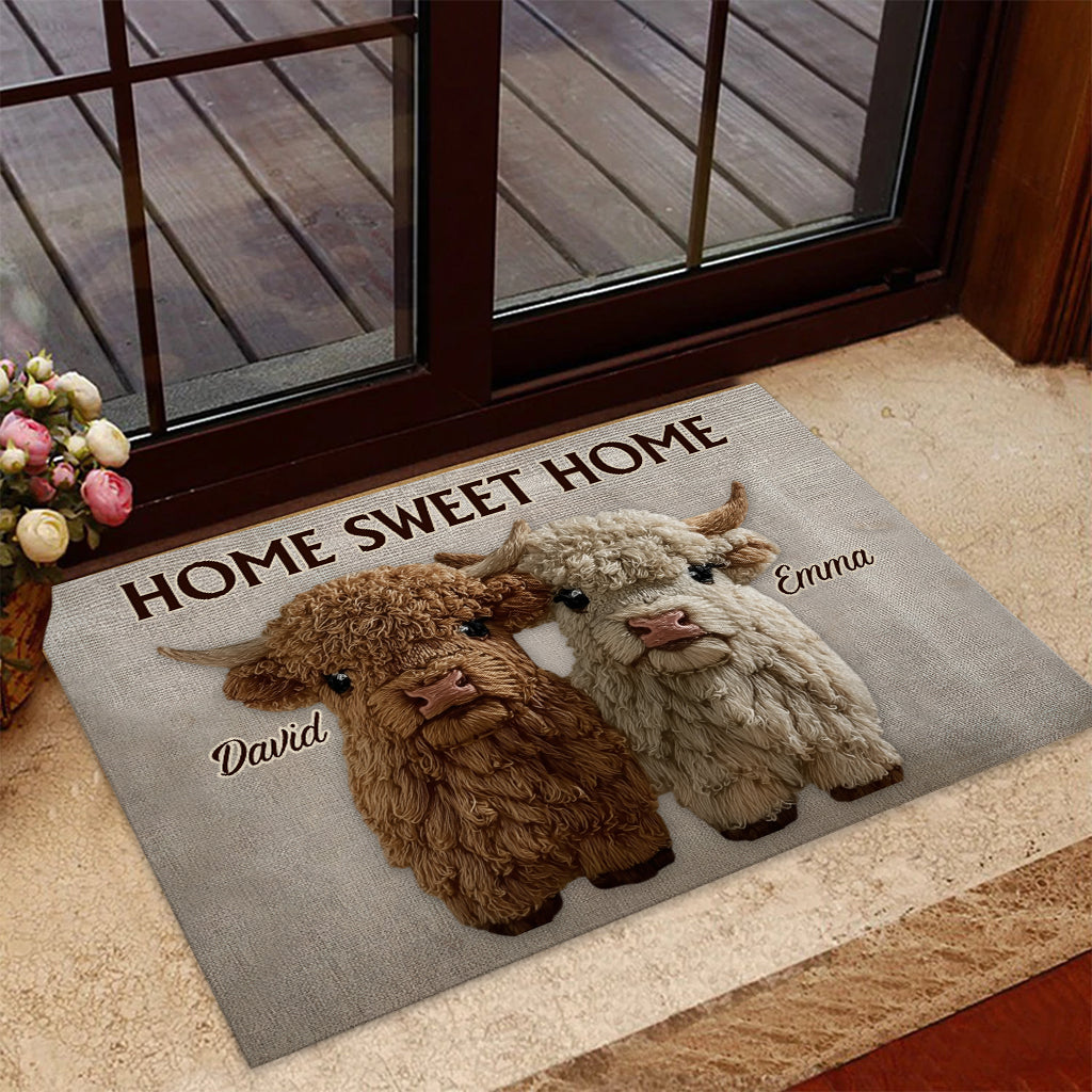 You & Me Sweet Home - Personalized Couple Doormat