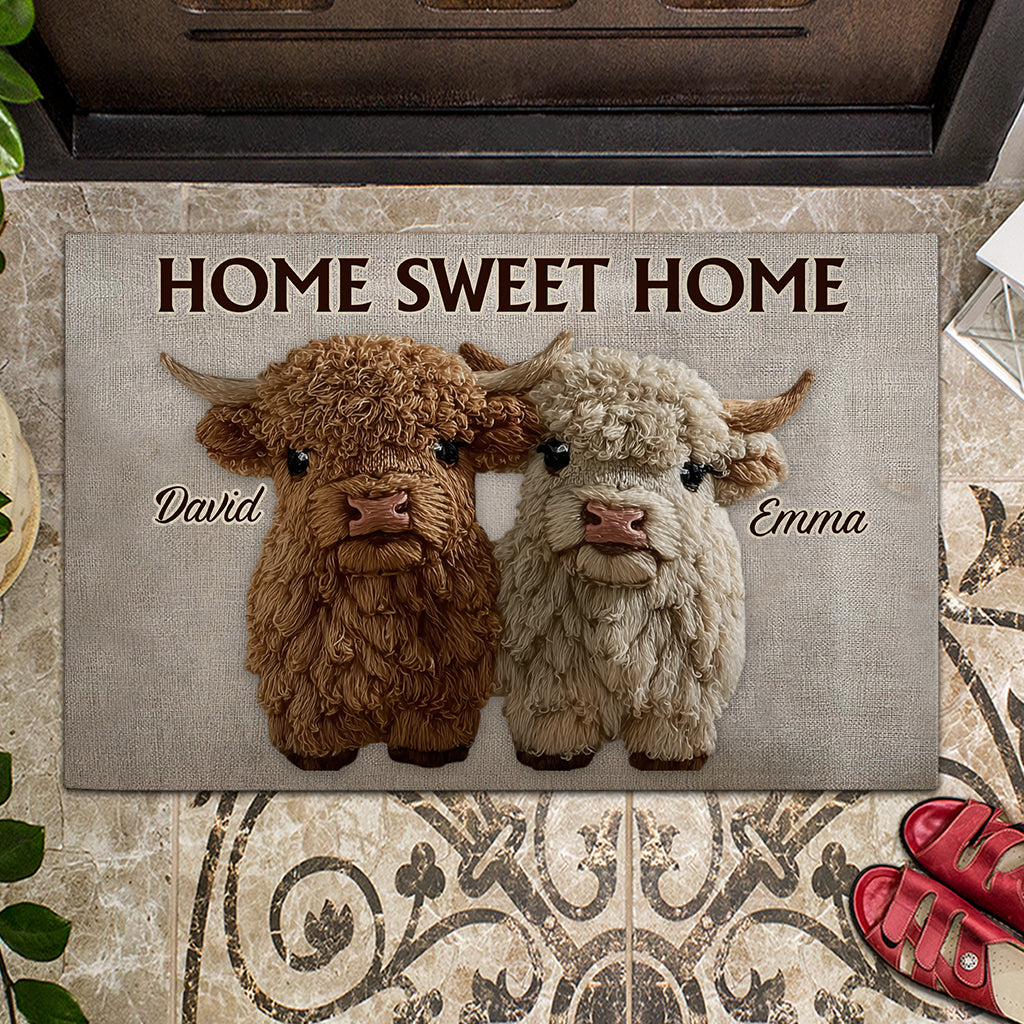 You & Me Sweet Home - Personalized Couple Doormat