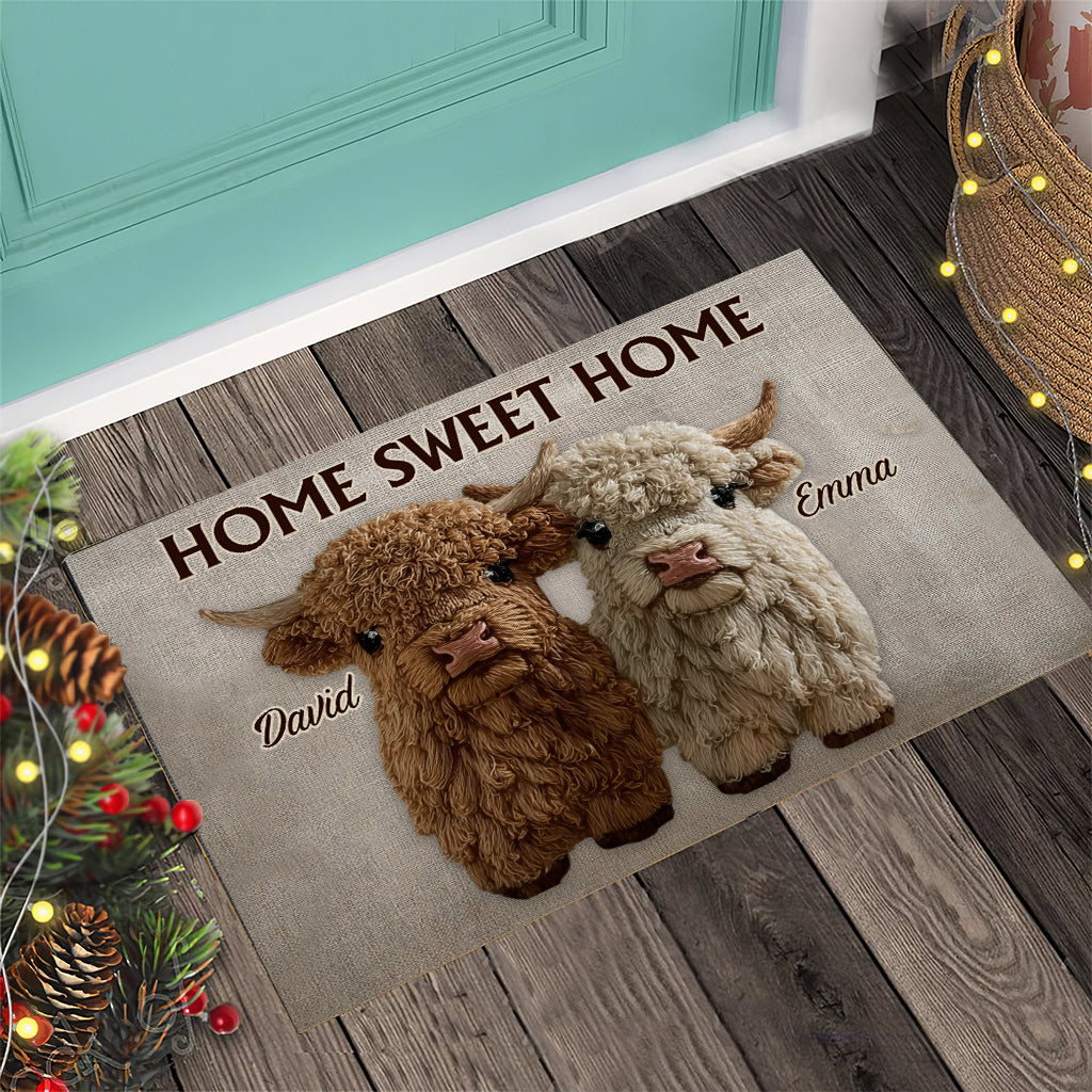 You & Me Sweet Home - Personalized Couple Doormat