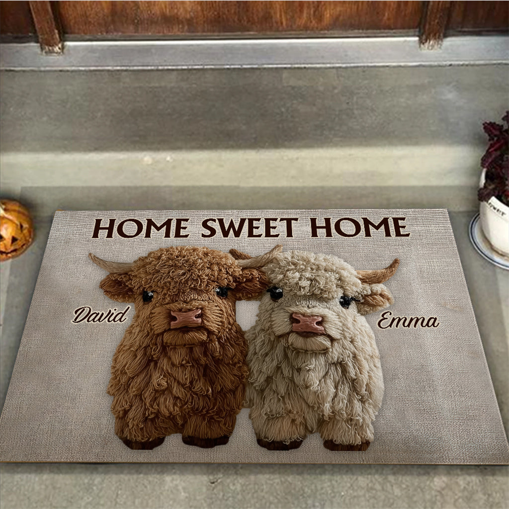 You & Me Sweet Home - Personalized Couple Doormat