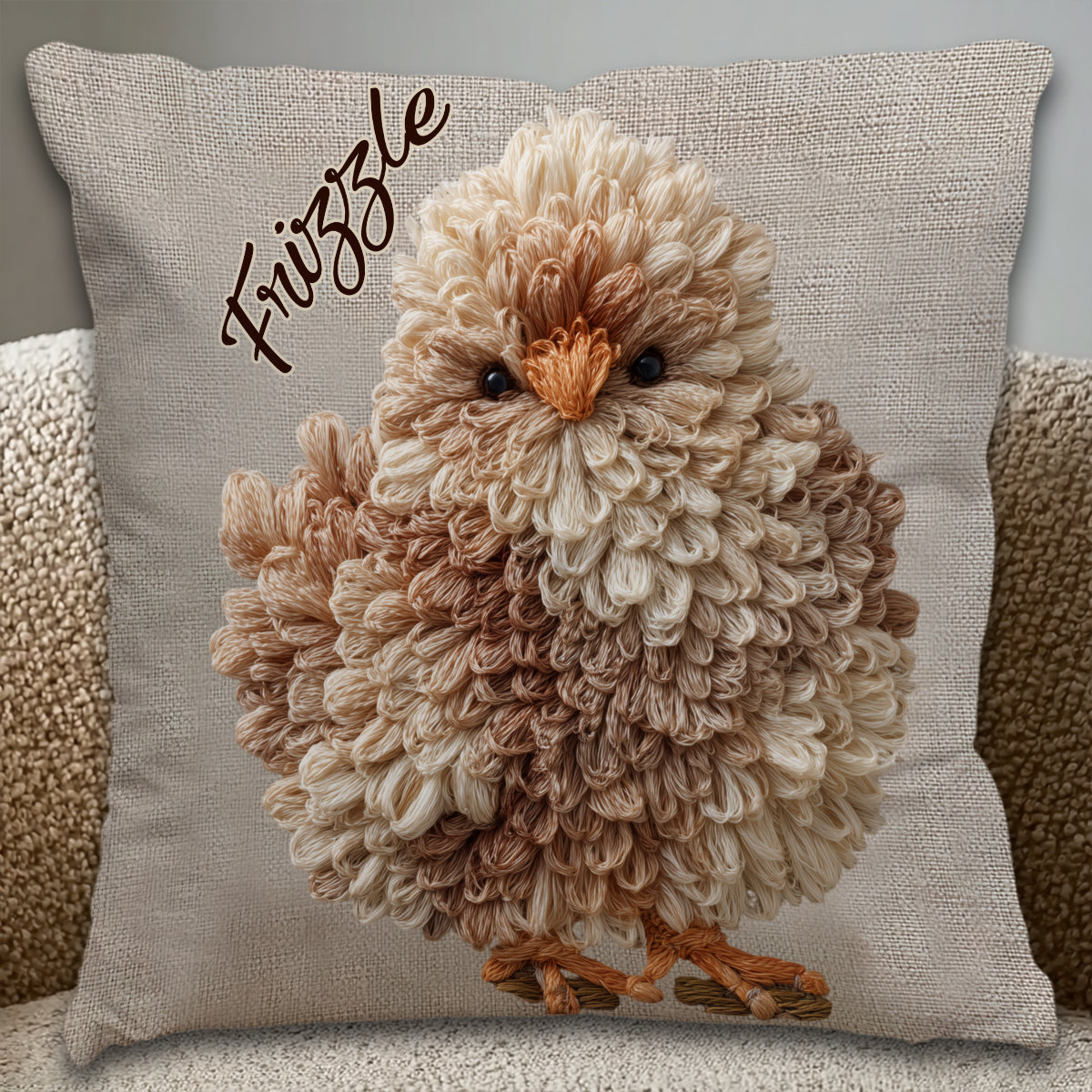 Love Chicken - Personalized Chicken Throw Pillow