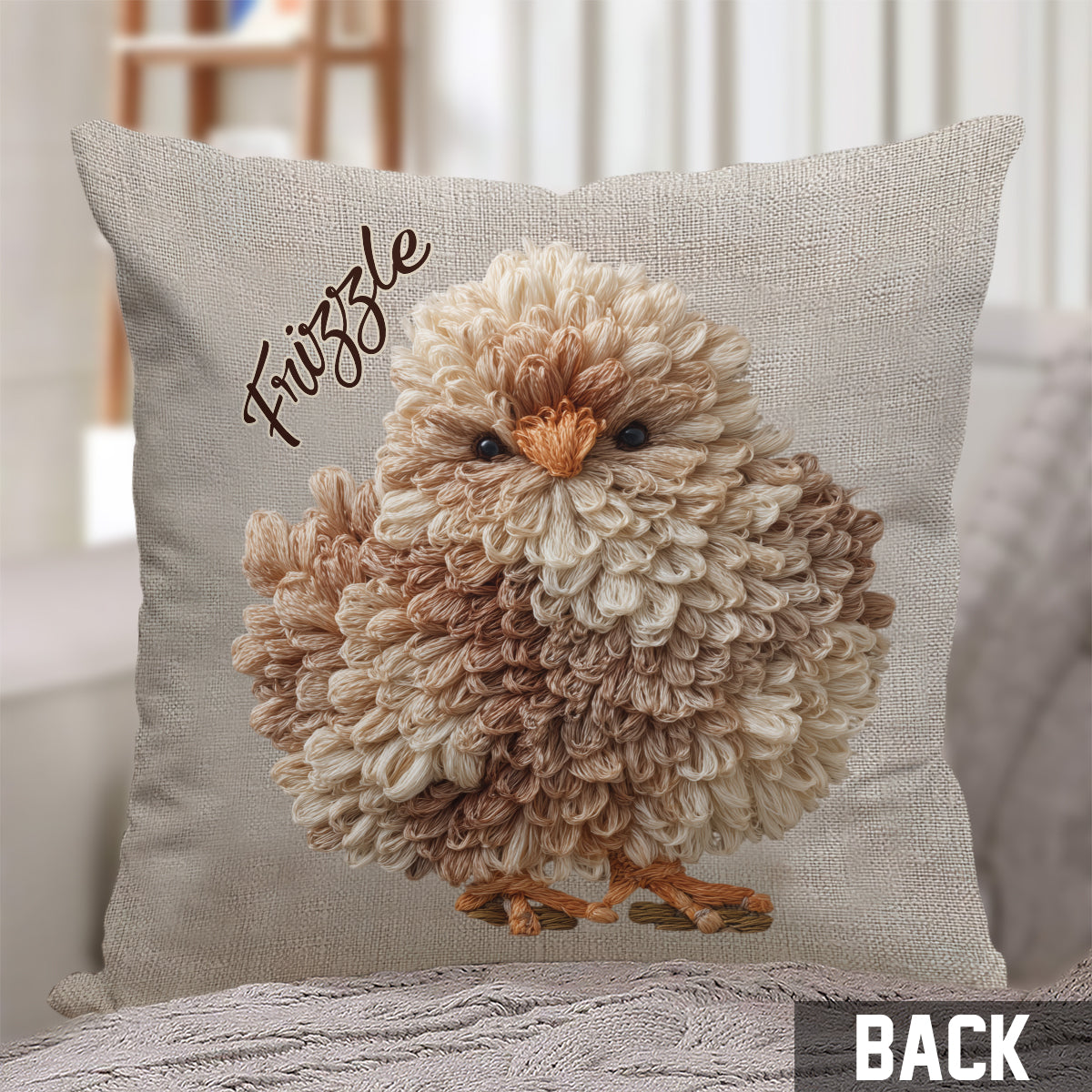 Love Chicken - Personalized Chicken Throw Pillow