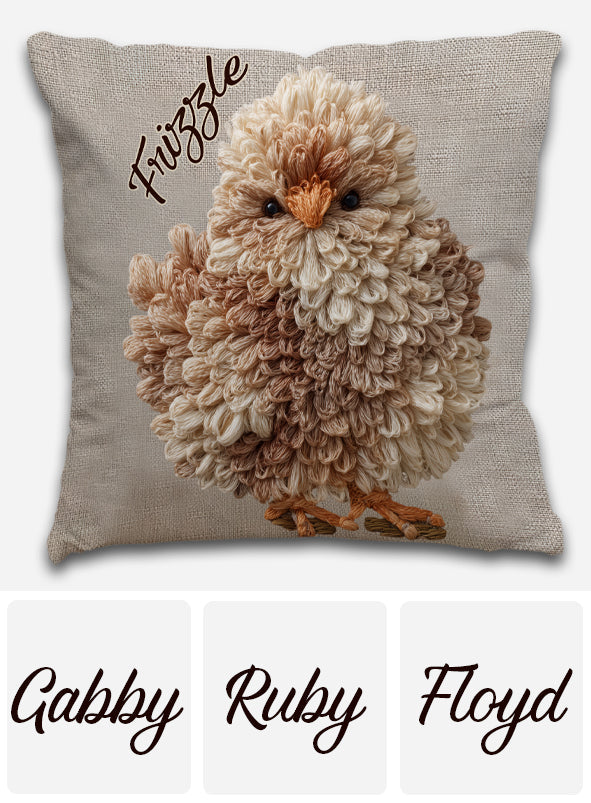 Love Chicken - Personalized Chicken Throw Pillow