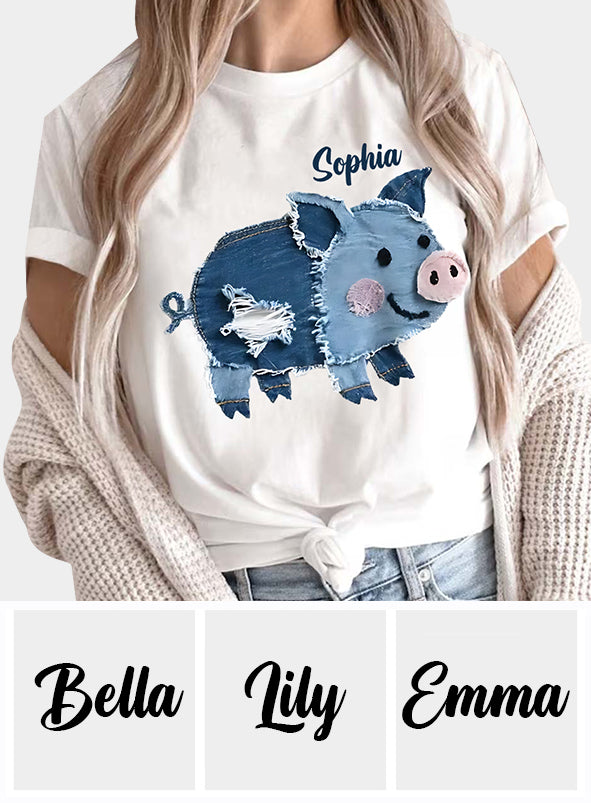 Adorable Pig - Personalized Pig Lover T-shirt And Hoodie