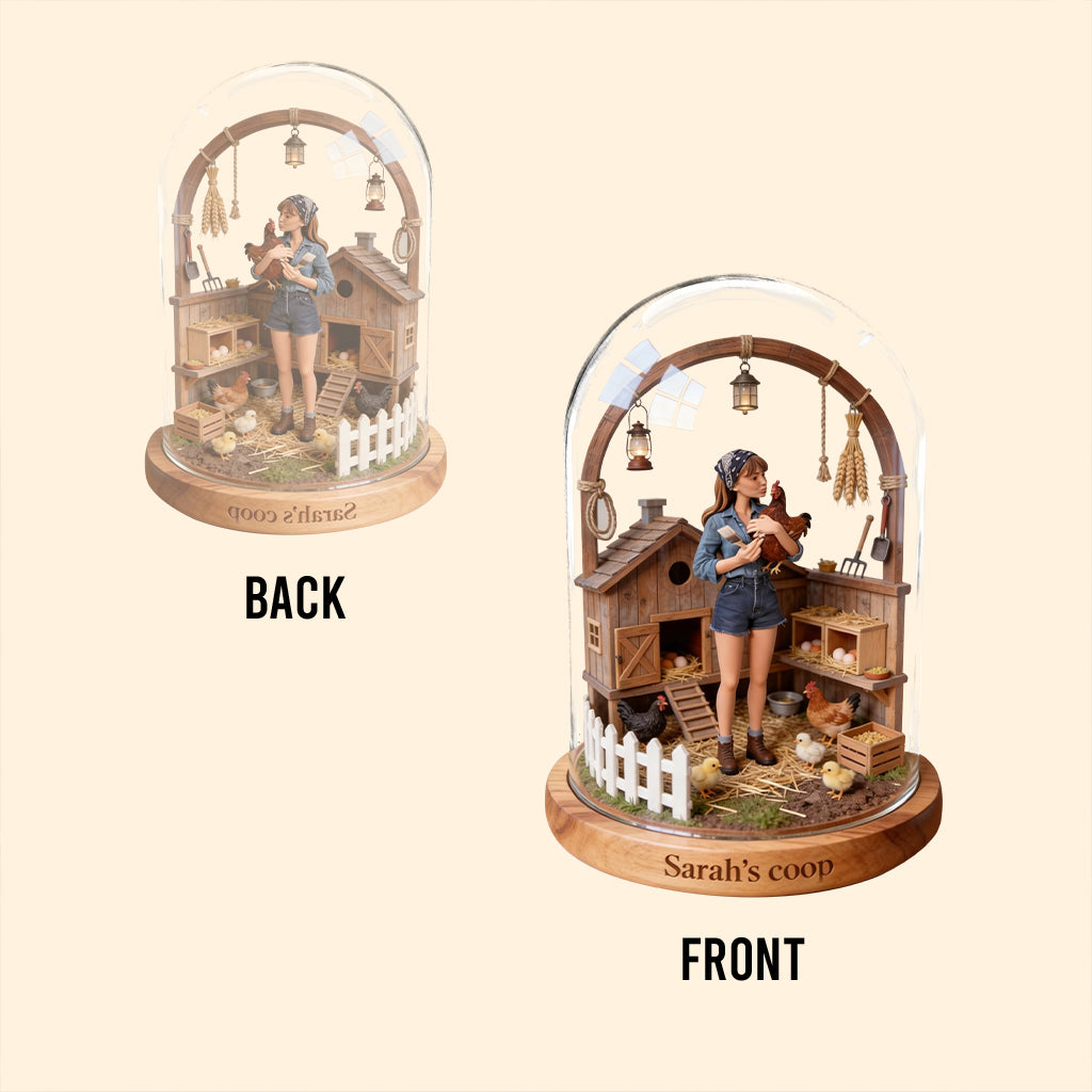 Chicken Farm - Personalized Chicken Custom Shaped Acrylic Plaque