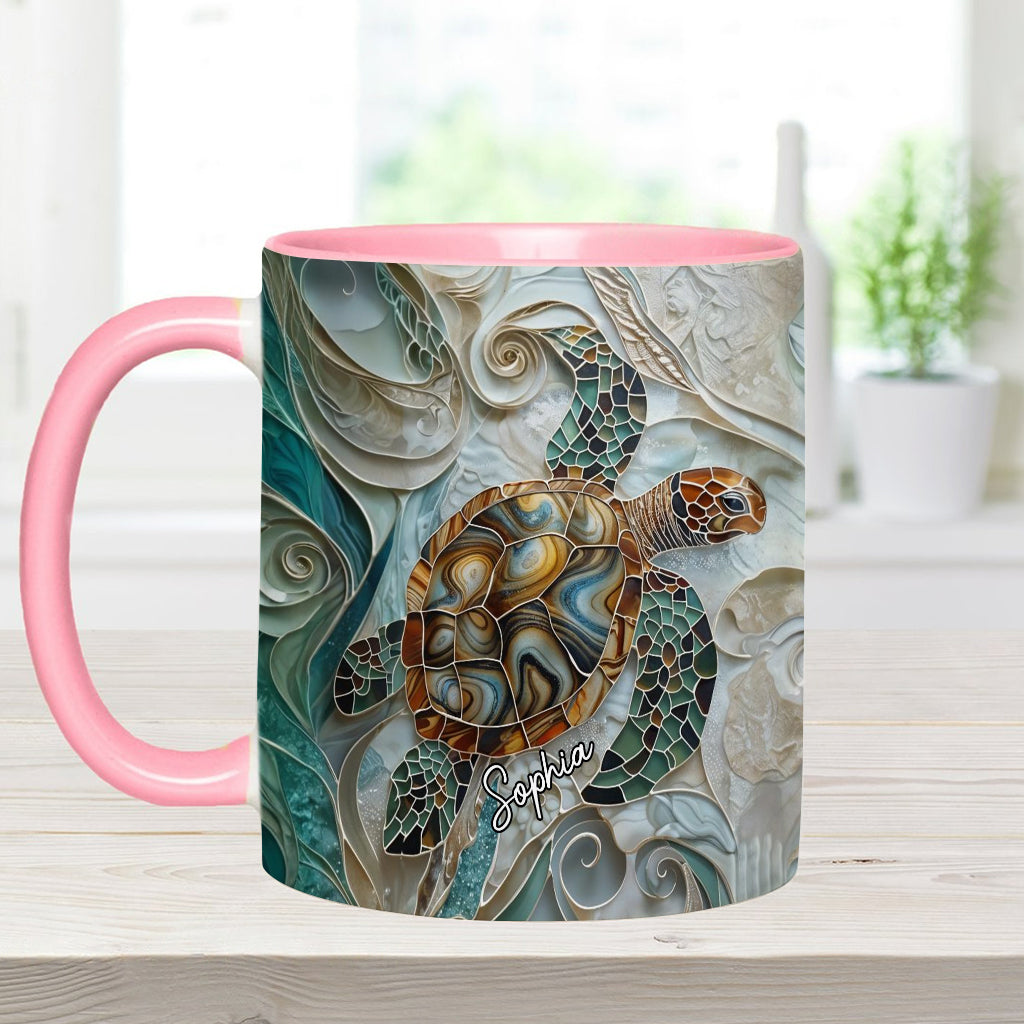 Love Turtles - Personalized Turtle Accent Mug