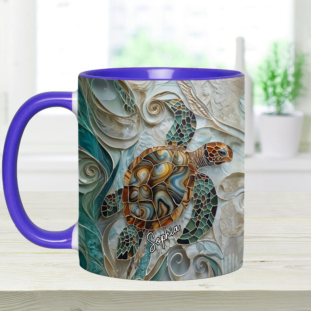 Love Turtles - Personalized Turtle Accent Mug