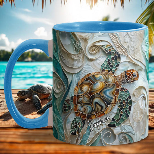Love Turtles - Personalized Turtle Accent Mug