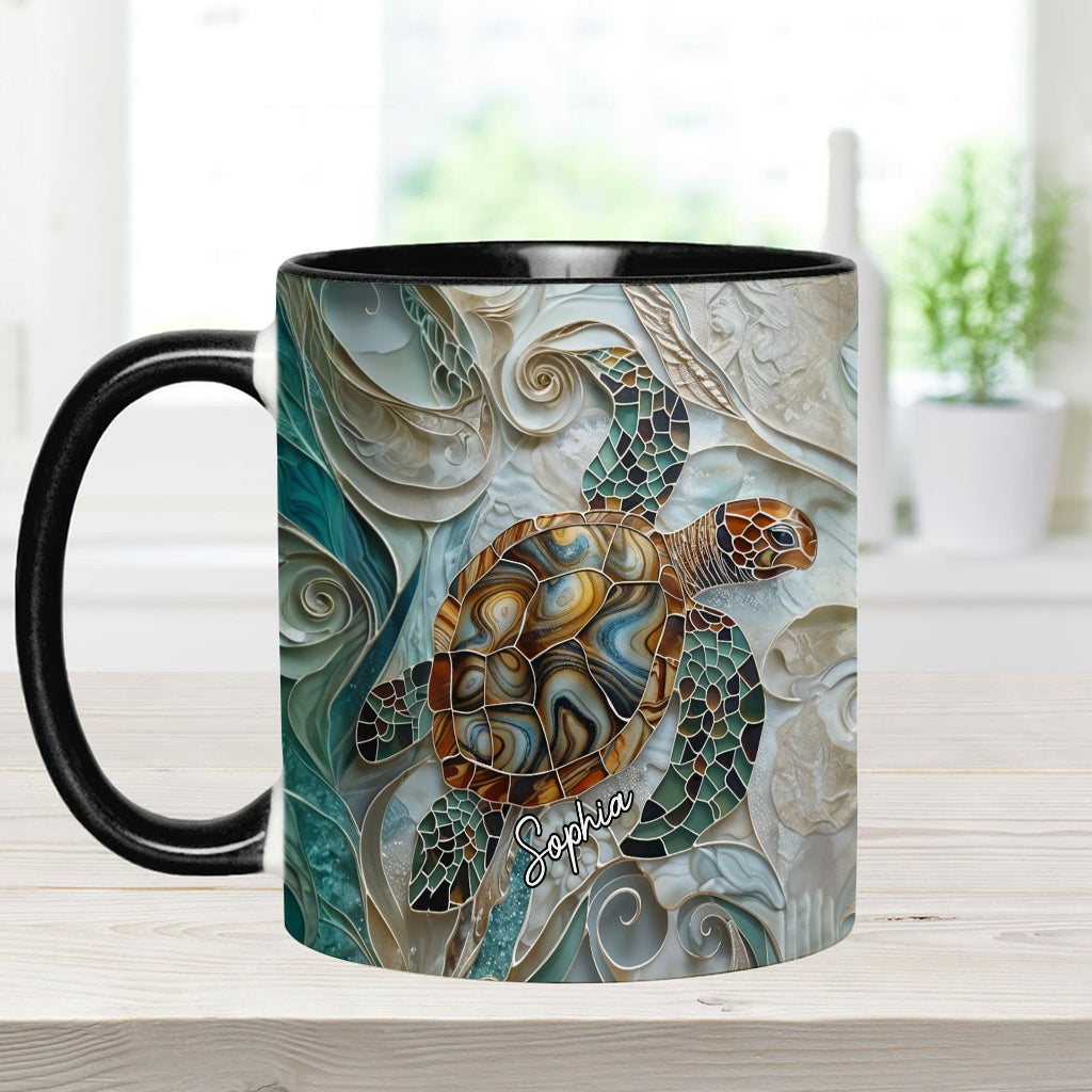 Love Turtles - Personalized Turtle Accent Mug