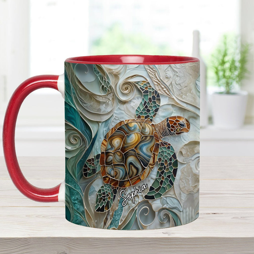 Love Turtles - Personalized Turtle Accent Mug